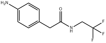 2-(4-aminophenyl)-N-(2,2,2-trifluoroethyl)acetamide Struktur