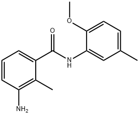 3-amino-N-(2-methoxy-5-methylphenyl)-2-methylbenzamide Struktur