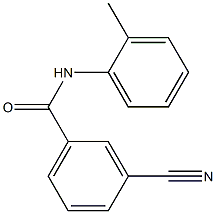 3-cyano-N-(2-methylphenyl)benzamide Struktur