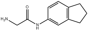 2-amino-N-2,3-dihydro-1H-inden-5-ylacetamide Struktur