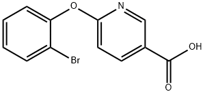 6-(2-bromophenoxy)nicotinic acid Struktur