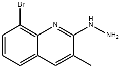 1-(8-bromo-3-methylquinolin-2-yl)hydrazine Struktur