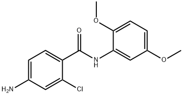 4-amino-2-chloro-N-(2,5-dimethoxyphenyl)benzamide Struktur