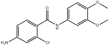 4-amino-2-chloro-N-(3,4-dimethoxyphenyl)benzamide Struktur