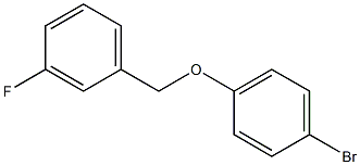 1-bromo-4-[(3-fluorophenyl)methoxy]benzene Struktur