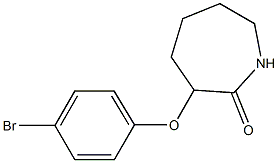 3-(4-bromophenoxy)azepan-2-one Struktur