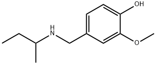 4-[(butan-2-ylamino)methyl]-2-methoxyphenol Struktur