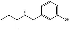 3-[(butan-2-ylamino)methyl]phenol Struktur