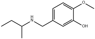 5-[(butan-2-ylamino)methyl]-2-methoxyphenol Struktur