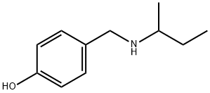 4-[(butan-2-ylamino)methyl]phenol Struktur