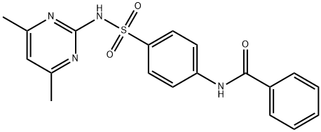 N-(4-{[(4,6-dimethyl-2-pyrimidinyl)amino]sulfonyl}phenyl)benzamide Struktur