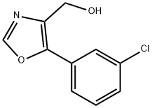 (5-(3-Chlorophenyl)oxazol-4-yl)methanol Struktur