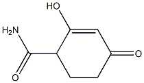 2-Cyclohexene-1-carboxamide,2-hydroxy-4-oxo-(6CI) Struktur