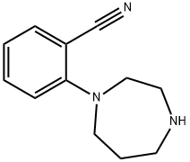 2-(1,4-diazepan-1-yl)benzonitrile Struktur