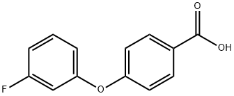 4-(3-fluorophenoxy)benzoic acid Struktur