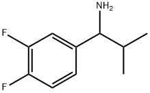 1-(3,4-difluorophenyl)-2-methylpropan-1-amine Struktur