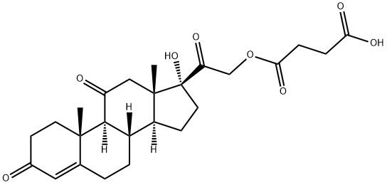 Cortisone 21-hemisuccinate Struktur