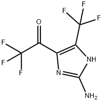 2-AMINO-5-TRIFLUOROMETHYL-4-TRIFLUOROACETYL-3H-IMIDAZOLE Struktur