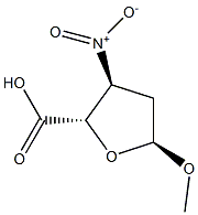 alpha-D-erythro-Pentofuranosiduronicacid,methyl2,3-dideoxy-3-nitro-(9CI) Struktur