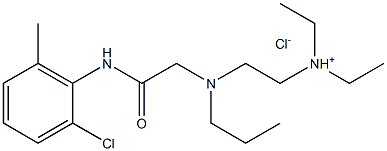 Acetamide,N-(2-chloro-6-methylphenyl)-2-[[2-(diethylamino)ethyl]propylamino]-,hydrochloride (1:1) Struktur