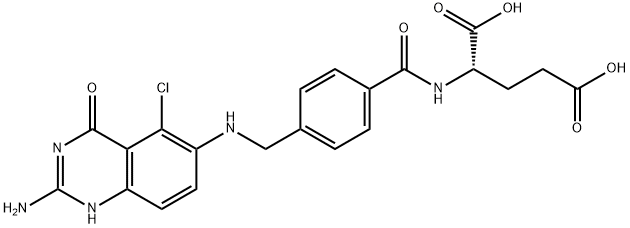 5-chloro-5,8-dideazaisofolic acid Struktur