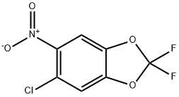 5-Chloro-2,2-difluoro-6-nitrobenzo[1,3]dioxole Struktur