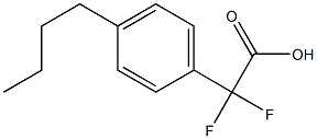 (4-Butylphenyl)difluoroacetic acid Struktur