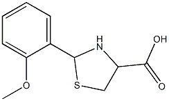 2-(2-methoxyphenyl)-1,3-thiazolidine-4-carboxylic acid Struktur