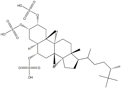 Halistanol trisulfate Struktur