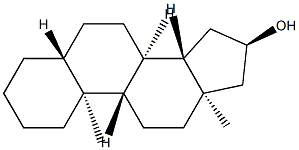 5α-Androstan-16α-ol Struktur