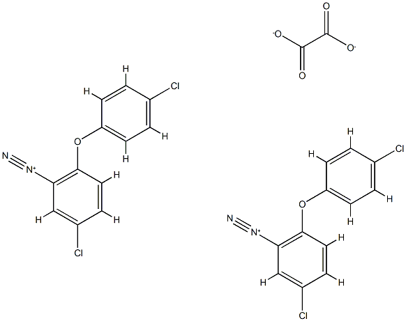 Benzenediazonium, 5-chloro-2-(4-chlorophenoxy)-, ethanedioate (2:1) Struktur