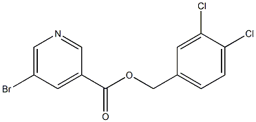 5-Bromo-nicotinic acid 3,4-dichloro-benzyl ester Struktur