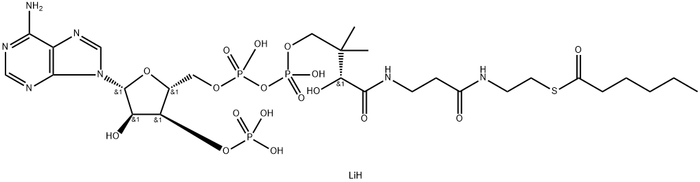 HEXANOYL COENZYME A TRILITHIUM SALT Struktur