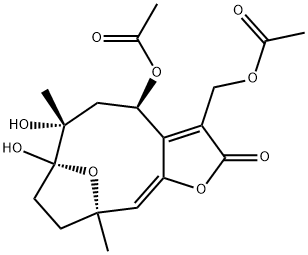 Diacetylpiptocarphol Struktur