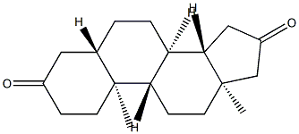 5α-Androstane-3,16-dione Struktur