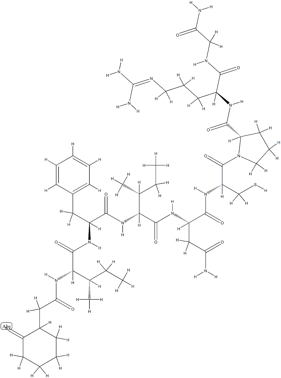 argipressin, beta-mercapto(beta,beta)-cyclopentamethylenepropionic acid(1)-Ile(2,4)- Struktur