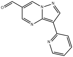 3-Pyridin-2-yl-pyrazolo[1,5-a]pyrimidine-6-carbaldehyde Struktur