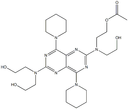 dipyridamole monoacetate Struktur