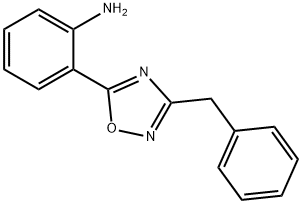 2-(3-benzyl-1,2,4-oxadiazol-5-yl)aniline Struktur