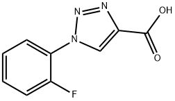 1-(2-fluorophenyl)-1H-1,2,3-triazole-4-carboxylic acid Struktur