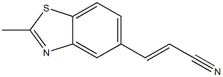 5-Benzothiazoleacrylonitrile,2-methyl-(6CI) Struktur