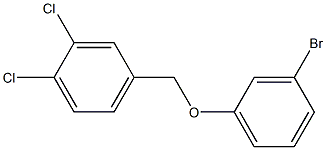 4-(3-bromophenoxymethyl)-1,2-dichlorobenzene Struktur