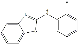 N-(2-fluoro-5-methylphenyl)-1,3-benzothiazol-2-amine Struktur