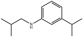 N-(2-methylpropyl)-3-(propan-2-yl)aniline Struktur