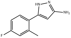 3-(4-Fluoro-2-methylphenyl)-1h-pyrazol-5-amine Struktur