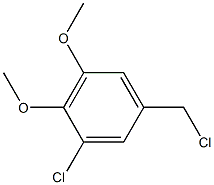 1-chloro-5-(chloromethyl)-2,3-dimethoxybenzene Struktur