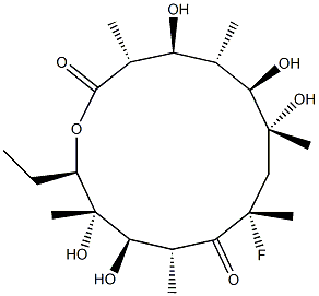 8-Fluoroerythronolide A Struktur