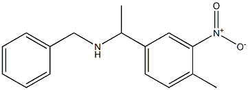 benzyl[1-(4-methyl-3-nitrophenyl)ethyl]amine Struktur