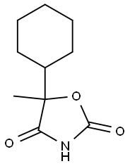 2,4-Oxazolidinedione,5-cyclohexyl-5-methyl-(6CI) Struktur