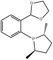 2-{2-[(2R,5R)-2,5-dimethyl-1-phospholano]phenyl}1,3-dioxolane, min. 97% Struktur